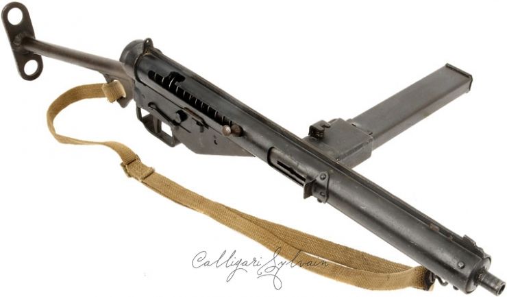 Pistolet-Mitrailleur-Sten-Mk3-Andsling-9(1) Photo Pistolet Mitrailleur