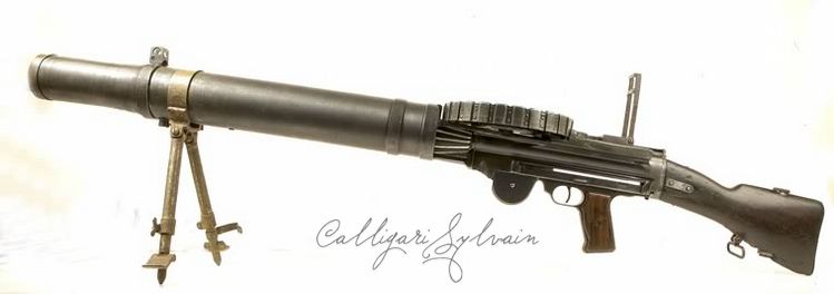 Mitailleuse-Lewis-1914-40 Photo Fusil Mitrailleur