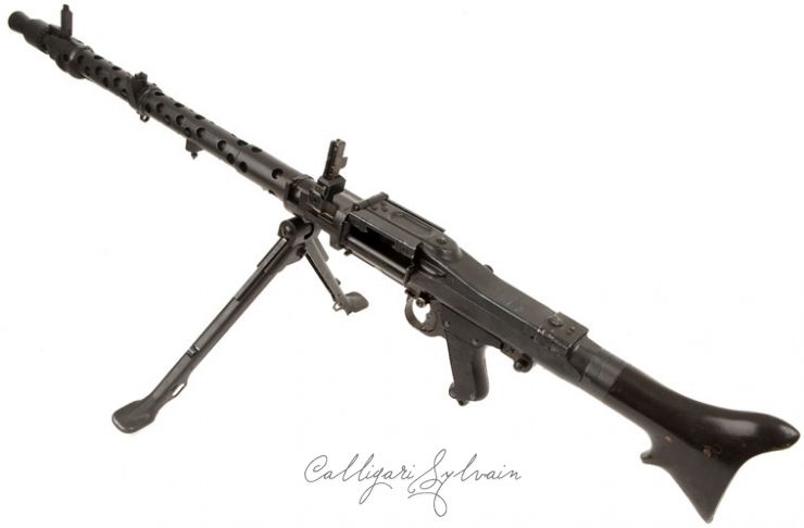 Mitailleuse-Mg34-1541-14 Photo Fusil Mitrailleur