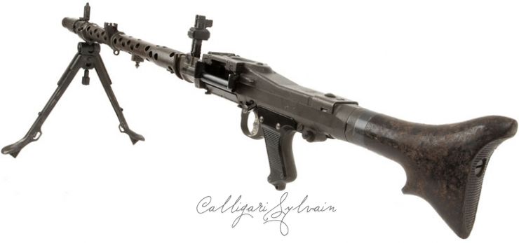 Mitailleuse-Mg34-8343-11 Photo Fusil Mitrailleur