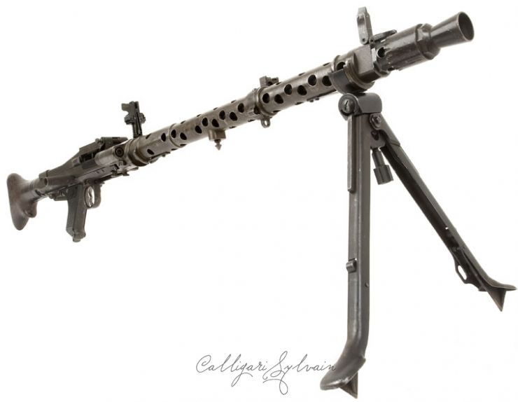Mitailleuse-Mg34-8343-12 Photo Fusil Mitrailleur