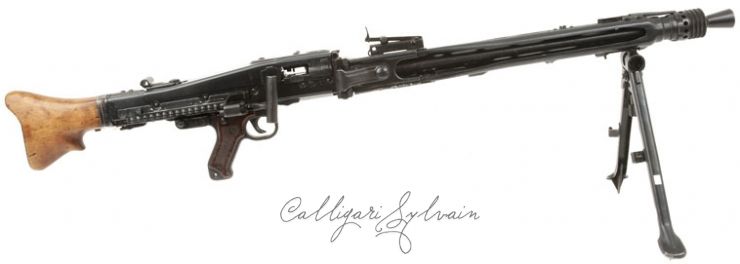 Mitailleuse-Mg42-5621-8 Photo Fusil Mitrailleur