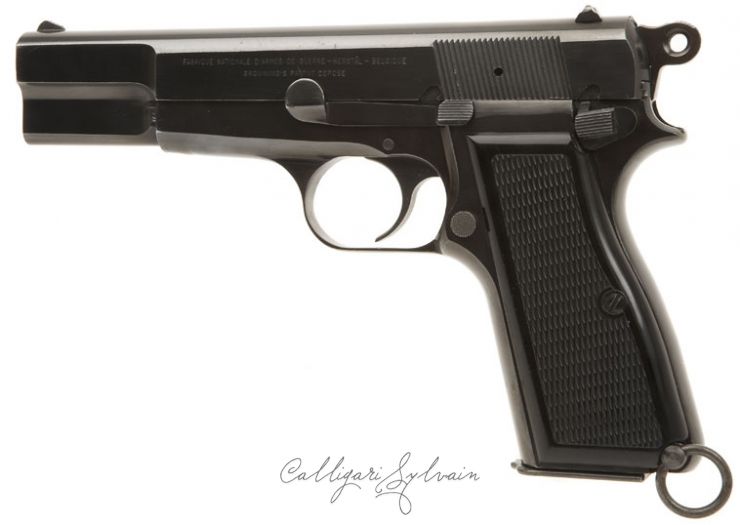 Pistolet-Browning-Browning-High-Power-Mil-4 Photo Pistolet