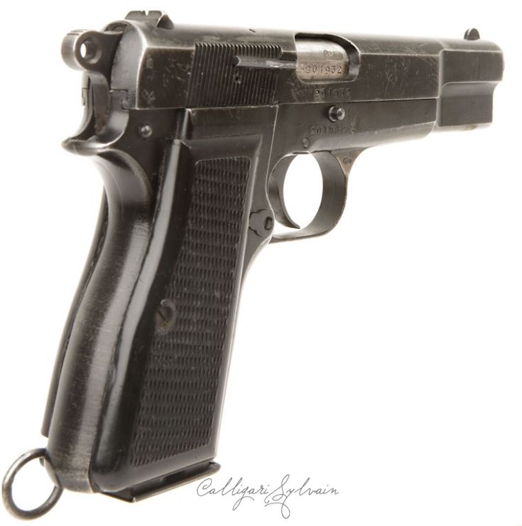 Pistolet-Browning-High-Power-Military-9 Photo Pistolet