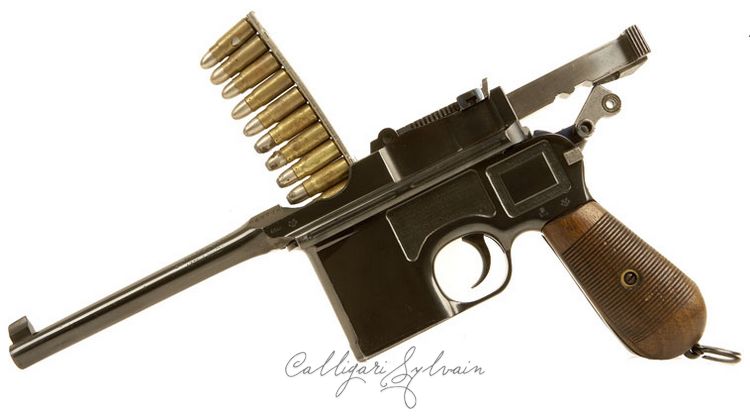 Pistolet-Mauser-C96-and-stock-11 Photo Pistolet