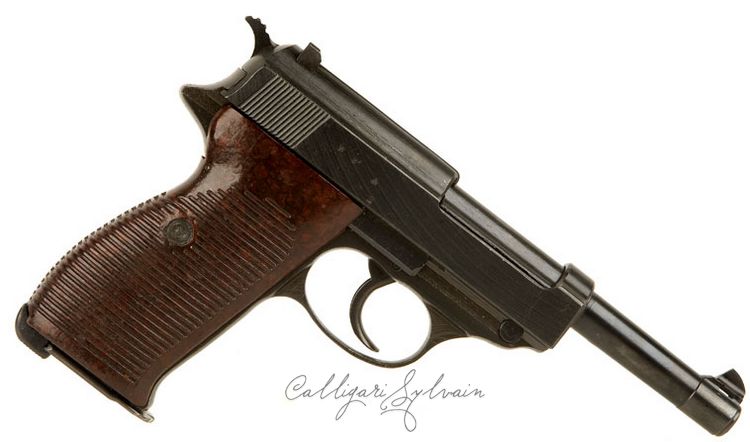 Pistolet-Walther-P38-brown-3 Photo Pistolet